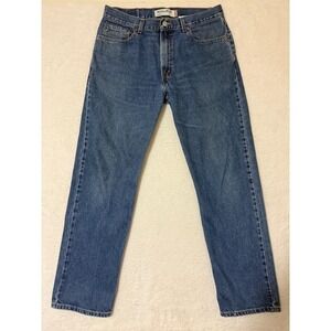 Levi's Jeans Mens 34x32 Blue 505 Regular Fit Straight Leg Denim Zip Fly Classic